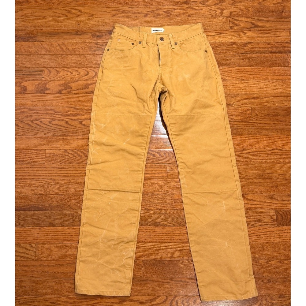 Taylor Stitch Wharf Pants Fits 30x31 Double Knee Rigid Stiff Cotton USA Made